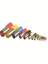 Box of 100 insulated terminals 16 mm ivory